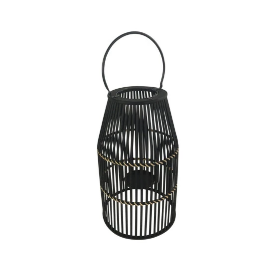 Discount π― Sagebrook Home Bamboo 17" Lantern, Black 17"H - 10.25" X 10.25" X 17.0" π₯° 4 Discount π― Sagebrook Home Bamboo 17" Lantern, Black 17"H - 10.25" X 10.25" X 17.0" π₯° - Image 2