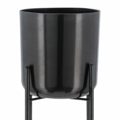 Best Pirce 🛒 Sagebrook Home Set Of 3 Metal Planters On Stand 40, 30, 20"h, Gunmetal 40.0"H - 11.0" X 11.0" X 40.0" 🧨 -Sagebrook Home Online Shop unnamed file 718