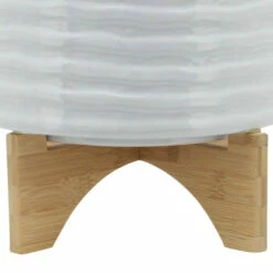 Budget 🧨 Sagebrook Home Ceramic 10" Planter On Stand,white Stripe 12.0"H - 11.0" X 11.0" X 12.0" 😀 -Sagebrook Home Online Shop unnamed file 730