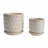 Best deal 💯 Sagebrook Home Ceramic Set Of 2 5, 6" Bubbles Planter With Saucer, Beige 6.0"H - 6.0" X 6.0" X 6.0" 😀 -Sagebrook Home Online Shop unnamed file 751