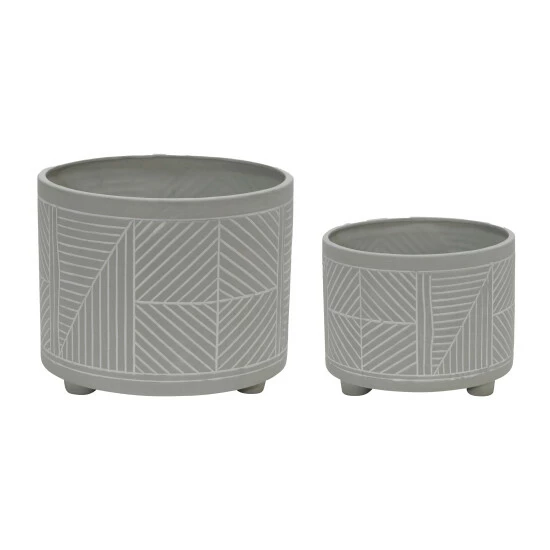 Cheap ๐ Sagebrook Home Set Of 2 Ceramic Diamond Footed Planter 10, 12", Gray 11"H - 12.0" X 12.0" X 11.0" ๐ฏ 3 Cheap ๐ Sagebrook Home Set Of 2 Ceramic Diamond Footed Planter 10, 12", Gray 11"H - 12.0" X 12.0" X 11.0" ๐ฏ