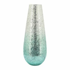 Brand new 🛒 Sagebrook Home 18" Crackled Vase, Green Ombre 18.0"H 🧨