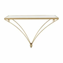 Top 10 👍 Sagebrook Home Metal, Wood, 13"h Nabla Wall Self, White, Gold 13.0"H - 20.0" X 5.0" X 13.0" 🔥 -Sagebrook Home Online Shop unnamed file 794