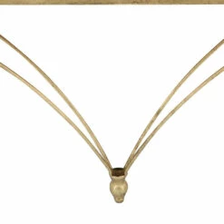 Top 10 👍 Sagebrook Home Metal, Wood, 13"h Nabla Wall Self, White, Gold 13.0"H - 20.0" X 5.0" X 13.0" 🔥 -Sagebrook Home Online Shop unnamed file 796