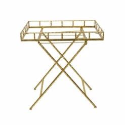 Top 10 🛒 Sagebrook Home Rectangular Gold Metal Accenttable, Mirror Top 27.0"H - 24.25" X 16.0" X 27.0" ❤️
