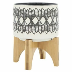 Promo ⭐ Sagebrook Home Ceramic Set Of 2 5, 8" Aztec Planter On Wooden Stand, Gray 10.5"H - 7.75" X 7.75" X 10.5" ✔️ 7 Promo ⭐ Sagebrook Home Ceramic Set Of 2 5, 8" Aztec Planter On Wooden Stand, Gray 10.5"H - 7.75" X 7.75" X 10.5" ✔️ -Sagebrook Home Online Shop unnamed file 841