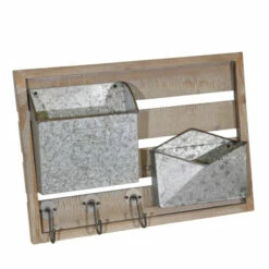 Wholesale ❤️ Sagebrook Home Ec, Wood, Metal Wall Mail Organizer 14.0"H - 20.0" X 4.0" X 14.0" ⌛ -Sagebrook Home Online Shop unnamed file 854