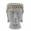 Cheap 😉 Sagebrook Home 9" Buddha Head Planter, Gray 9"H - 7.0" X 7.0" X 9.0" 🛒