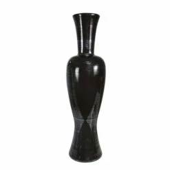 Best Pirce 😉 Sagebrook Home Ceramic 28" Vase, Pearl Black 28"H 💯