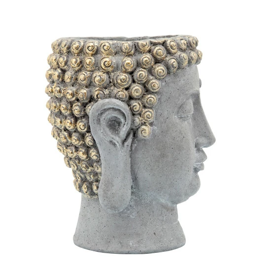 Cheap ๐ Sagebrook Home 9" Buddha Head Planter, Gray 9"H - 7.0" X 7.0" X 9.0" ๐ 5 Cheap ๐ Sagebrook Home 9" Buddha Head Planter, Gray 9"H - 7.0" X 7.0" X 9.0" ๐ - Image 3