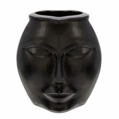 Flash Sale 👏 Sagebrook Home 14" Metal Decorative Face Vase, Black 14"H ❤️ -Sagebrook Home Online Shop unnamed file 884
