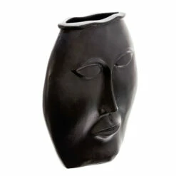 Flash Sale 👏 Sagebrook Home 14" Metal Decorative Face Vase, Black 14"H ❤️ -Sagebrook Home Online Shop unnamed file 885