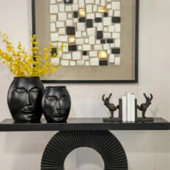 Flash Sale 👏 Sagebrook Home 14" Metal Decorative Face Vase, Black 14"H ❤️ -Sagebrook Home Online Shop unnamed file 888