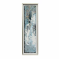 New 🥰 Sagebrook Home 66x21 Abstract Canvas, Blue, Gray 21.0"H ⌛