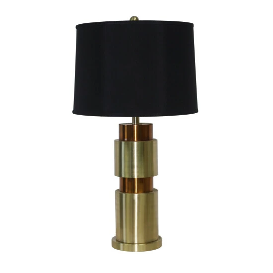 Promo π Sagebrook Home Metal 32" Double Cylinder Tablelamp, Gold 31.5"H - 17.0" X 17.0" X 31.5" β 4 Promo π Sagebrook Home Metal 32" Double Cylinder Tablelamp, Gold 31.5"H - 17.0" X 17.0" X 31.5" β - Image 2