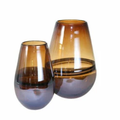 New 🥰 Sagebrook Home Glass, 9" Handmade Oval Vase,brown 8.46"H 🌟 -Sagebrook Home Online Shop unnamed file 973