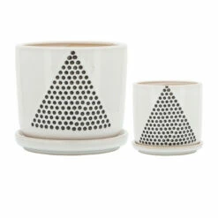 Buy ๐ Sagebrook Home Set Of 2 5, 6" Triangle Dots Planter With Saucer, White 5"H - 6.0" X 6.0" X 5.0" ๐ฏ 9 Buy ๐ Sagebrook Home Set Of 2 5, 6" Triangle Dots Planter With Saucer, White 5"H - 6.0" X 6.0" X 5.0" ๐ฏ -Sagebrook Home Online Shop unnamed file 981