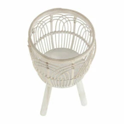 Cheap ❤️ Sagebrook Home Set Of 3 Bamboo Planters 11, 13, 15", White 26.0"H - 15.0" X 15.0" X 26.0" 😉 -Sagebrook Home Online Shop unnamed file 993